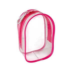 Clear View Cotton Plush Organizer Bag Friendly PVC Clear Hanging Organizer Portable Collectible Doll Case