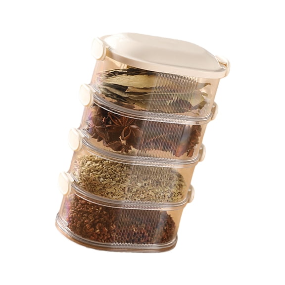 Clear View Modular Box Divided Compartments See Through Cover Countertop Organization