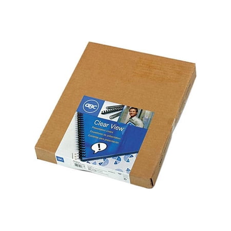 Clear View Presentation Binding System Cover, 11 x 8-1/2, Clear, 100/Box -GBC2020025