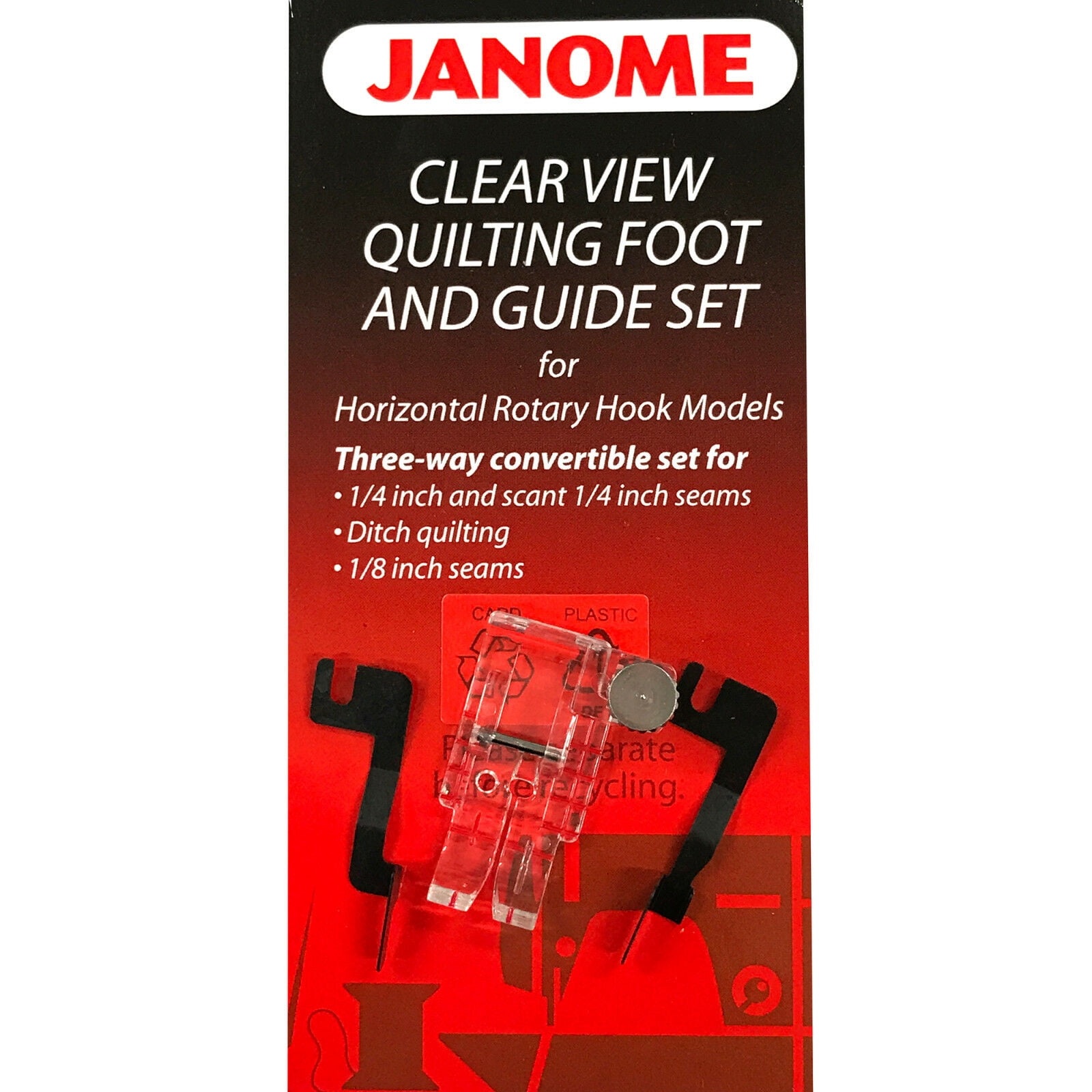Clear View Quilting Foot And Guide SET 200449001 for Janome Sewing