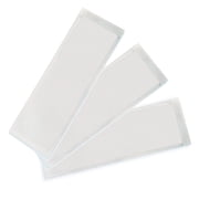 Ashley Productions Clear View Self-Adhesive Extra Small Name Plate Pocket 3.25" x 10.5", Pack of 25