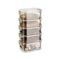thumbnail image 1 of Clear View Stackable Seasoning Jars Sealed Kitchen Storage Container Safe Plastic For Organizing Spices Pepper, 1 of 8