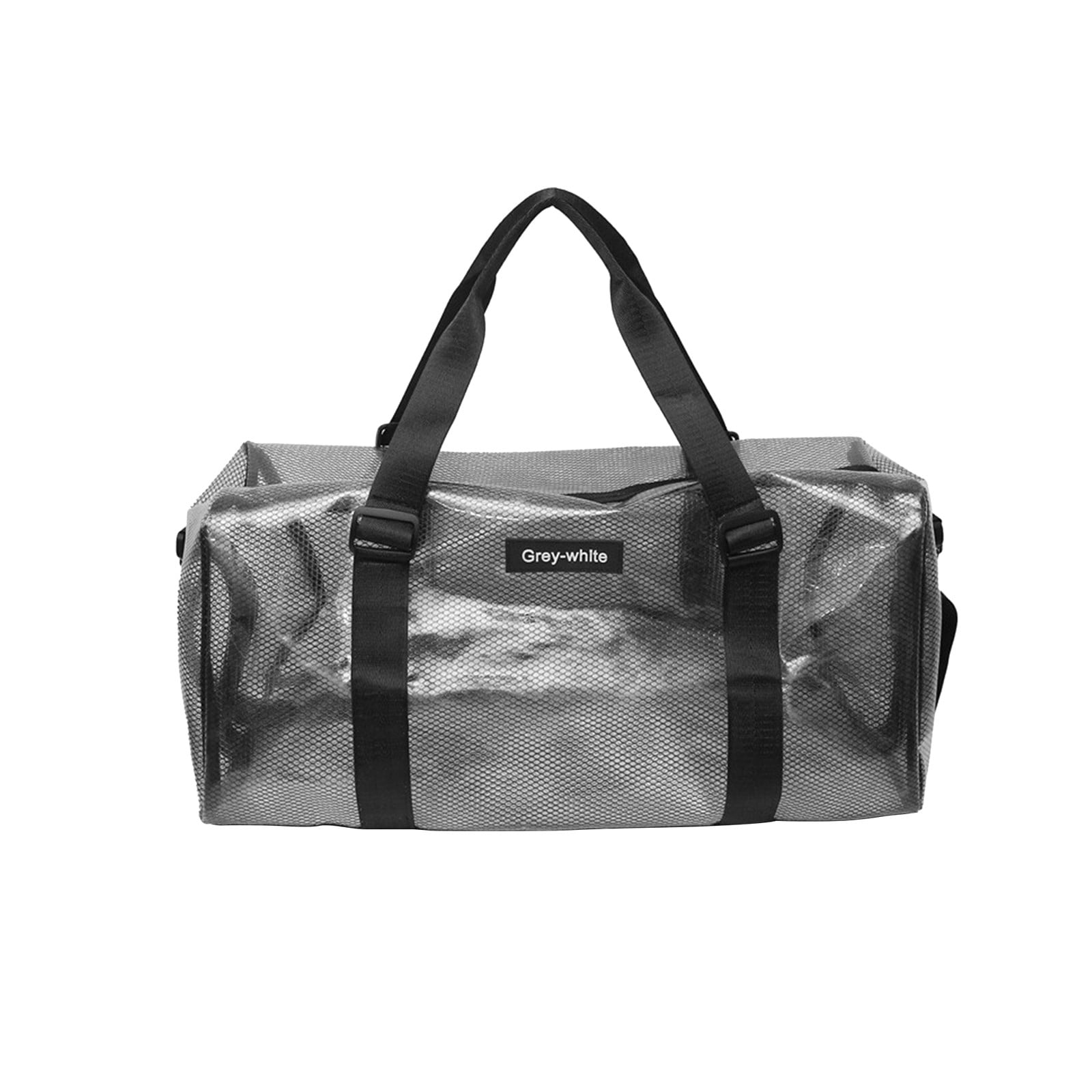 Clear Vinyl Beach Bag, Ball Game Concert Clear Tote Shoulder Bag, 31L