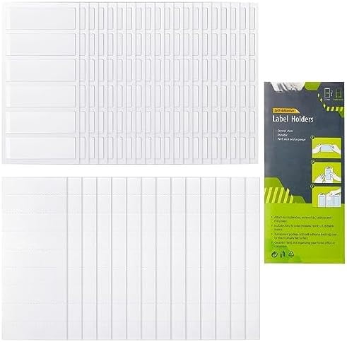 Clear Vinyl Binder Spine Label Pockets - Adhesive Label Pockets for ...
