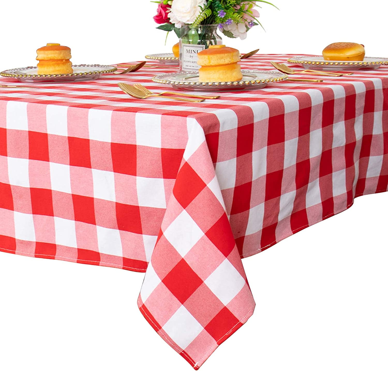 Clear Vinyl Elasticized Tablecloth Cover Heavy Duty, Waterproof