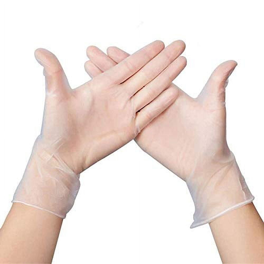 Clear Vinyl Gloves, Powder&Latex Free Disposable Glove,Non Allergy for