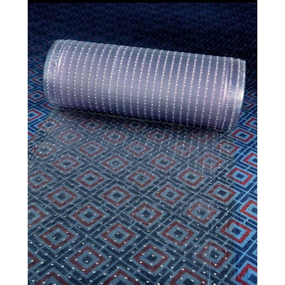Clear Vinyl Plastic Floor Runner/Protector for Low/Deep Pile Carpet (26” Inches x 96”Inches)