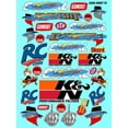 thumbnail image 1 of Clear Vinyl R/C Racing Sponsor Sticker Gang Sheet 55-1/4-1/5 � 1/6th Scale Model Decal Sticker Sheet Radio Control Lexan Body � Die-Cut to Shape - Peel & Stick � Water Slide - Bandit -, 1 of 8