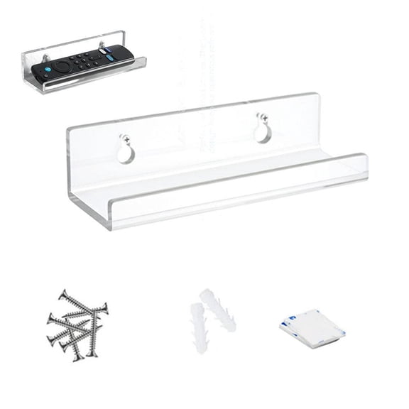 Clear Vinyl Record Shelf Wall Mount 1 Pack, Acrylic Album Record Holder Display Stand