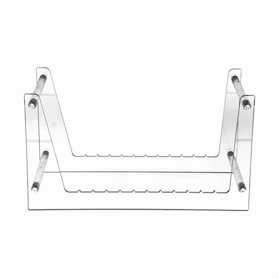 Clear Vinyl Record Stand Holder for Desktop Album Storage, Shelf Display Pictures, Books