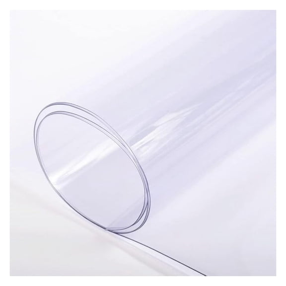 Clear Vinyl Sheeting - Clear Vinyl Roll, Vinyl Plastic Sheeting, Clear Sheet for Storm Windows, Covering, Protection, Tablecloth Protector (15 Mil, 4' x 7')
