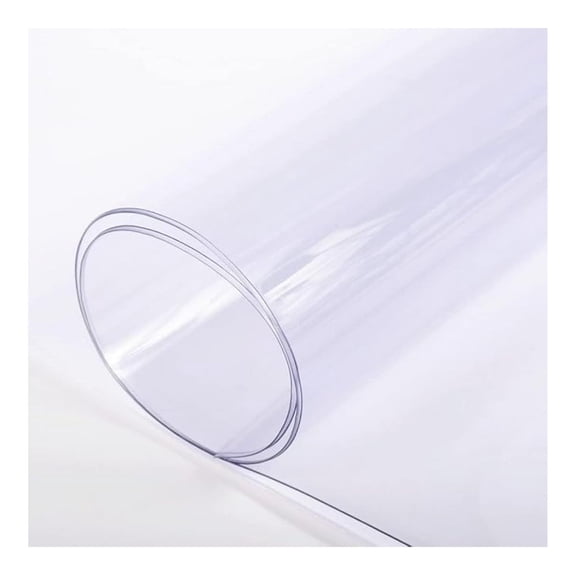 Clear Vinyl Sheeting - Clear Vinyl Roll, Vinyl Plastic Sheeting, Clear Sheet for Storm Windows, Covering, Protection, Tablecloth Protector (15 Mil, 4' x 7')