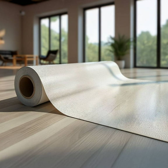 Clear Vinyl Sticker Roll in Pro Slip Resistant Grade | Non-Slip, Peel & Stick, Waterproof, Removable Vinyl Flooring Roll - 48 in, 120 in