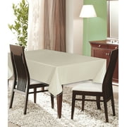 Clear Vinyl Tablecloth Protector, Durable Double Stitched Edges Dining Table Cover, Protects Your Fine Tablecloths (60"x120")