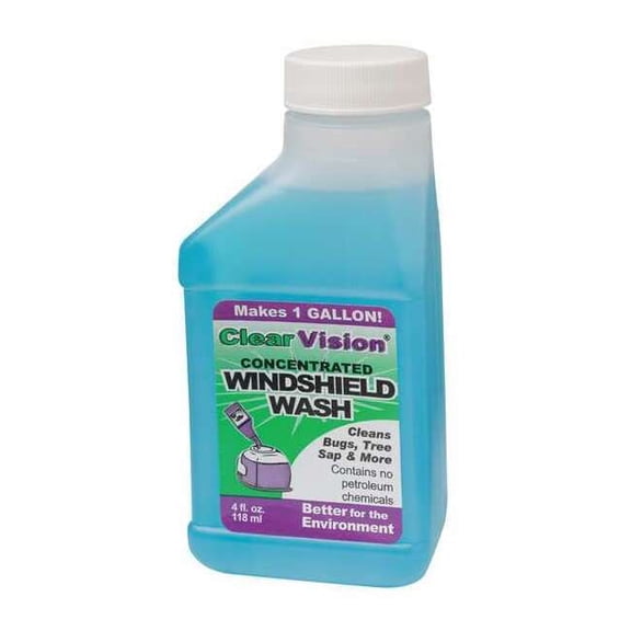 Clear Vision 4 oz Windshield Washer/De-Bug Bottle, 12 PK ACV0439200