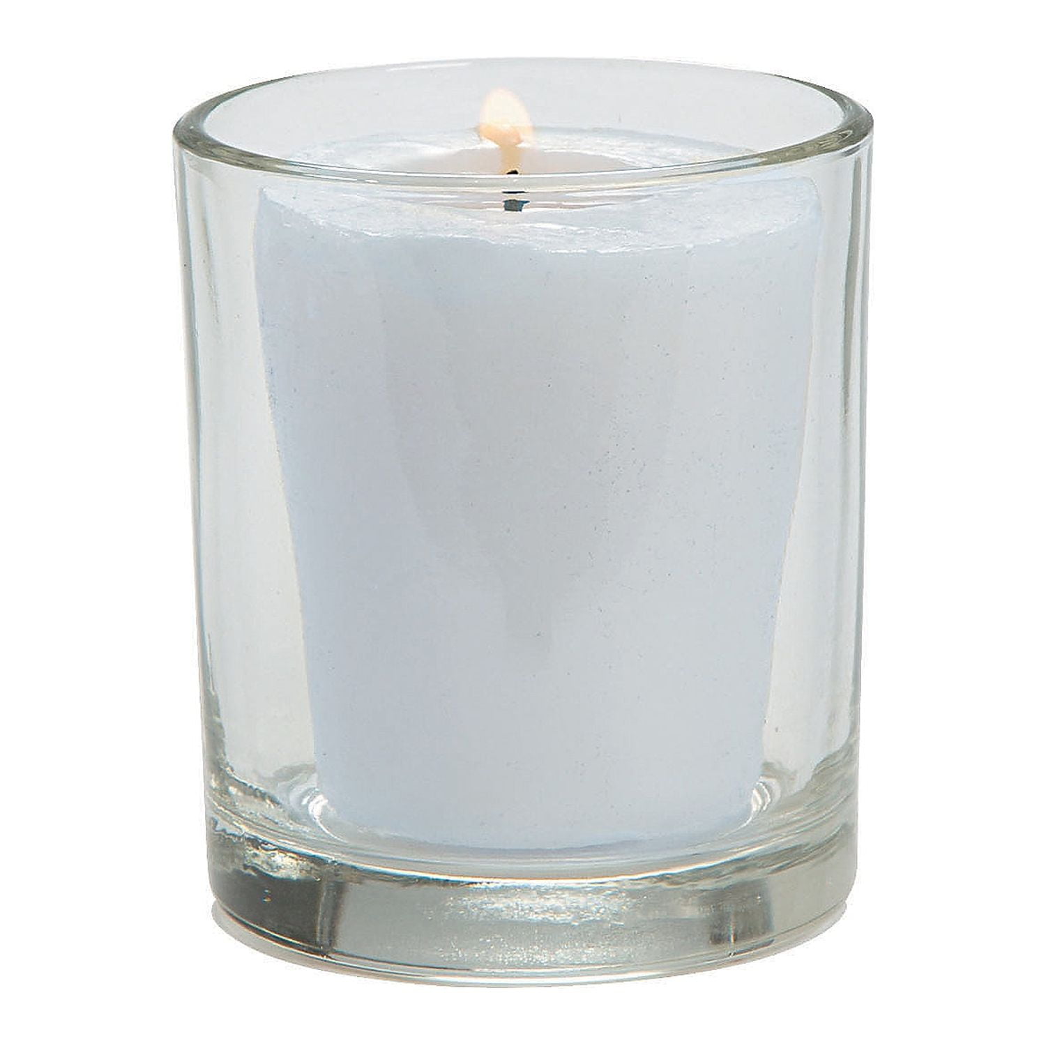 15.5 oz Frosted white candle jars - Set of 12 pcs