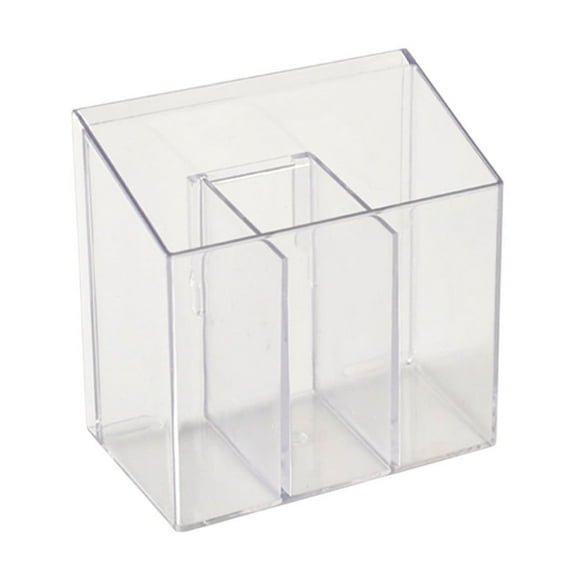 Clear Wall Mounted Cutlery Storage Box Straw Chopstick Organizer For Kitchen Commercial Use