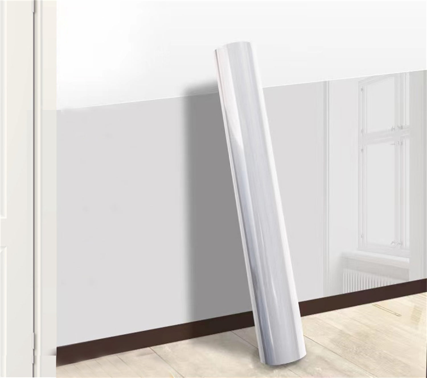 Clear Wall Protector Sheet,16 FT Plastic Wall Stickers,Non Adhesive