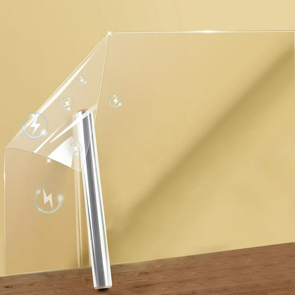 Clear Wall Protector Sheet,32.8 FT Plastic Wall Stickers,Kitchen Oil Proof Waterproof Sticker,Removable Wall Paper Sticker,Anti-Scratch Wall Sticker Door Protector for Kitchen Cabinets