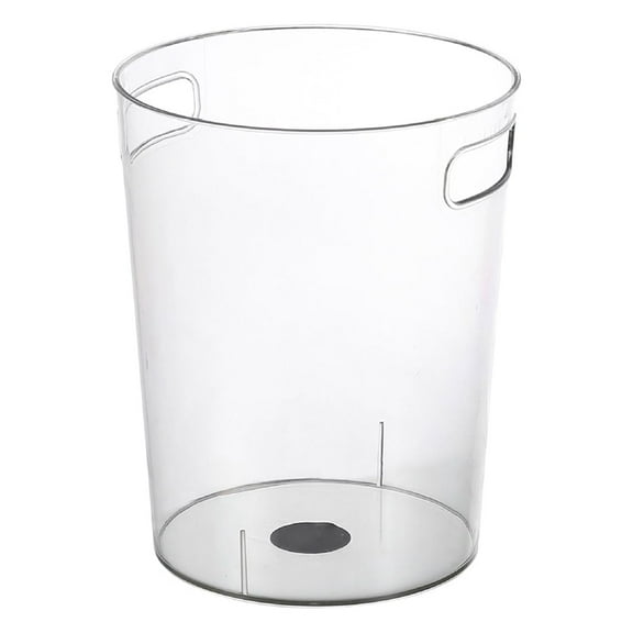 Clear Wastebasket Trash Can, 6.5inch Multi-function Desktop Storage Bucket, Garbage Container Bin, Transparent Ice Pail for Bathrooms, Kitchens, Home,Offices[S]