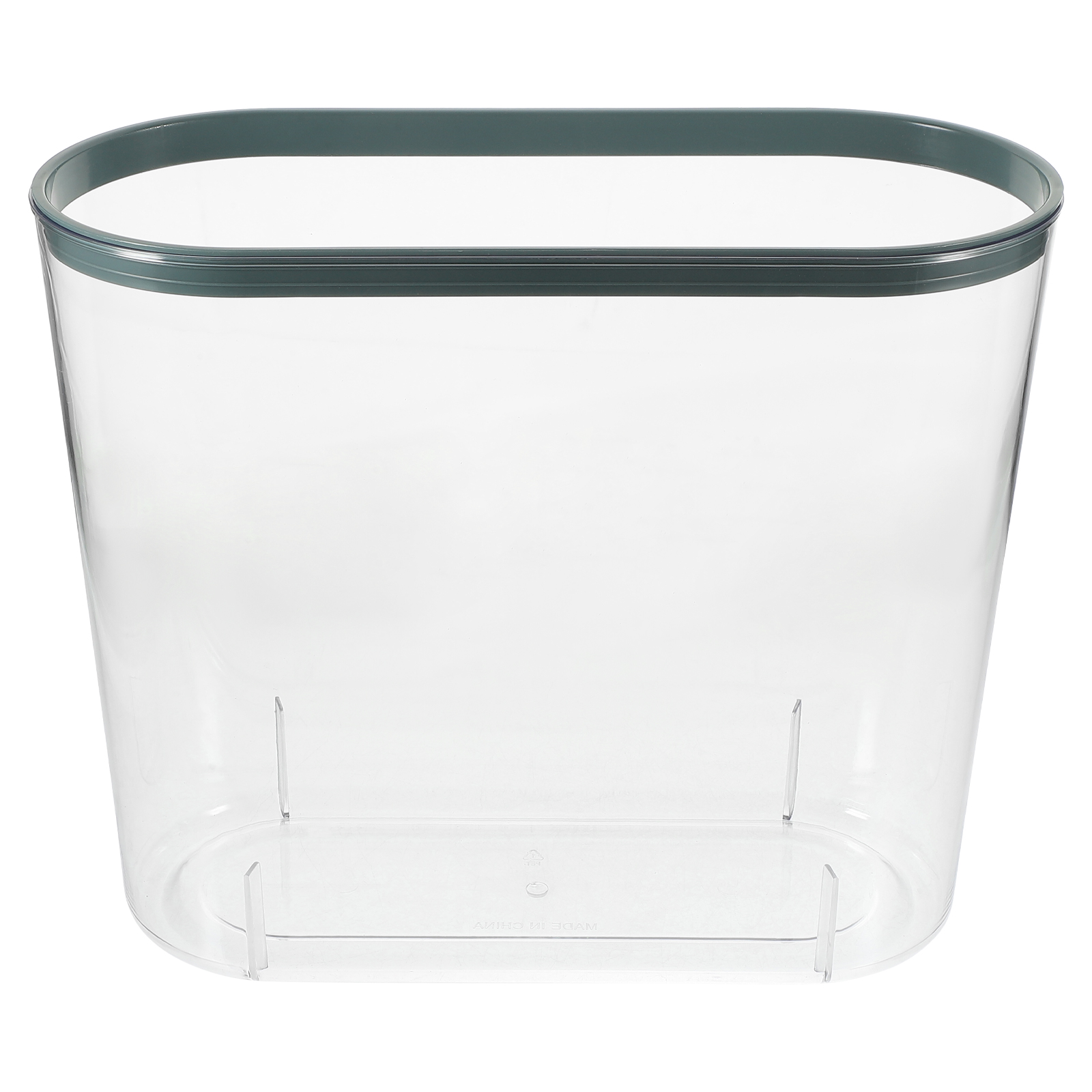 Clear Wastebasket Trash Can Garbage Container Bin Slim Garbage Can for ...