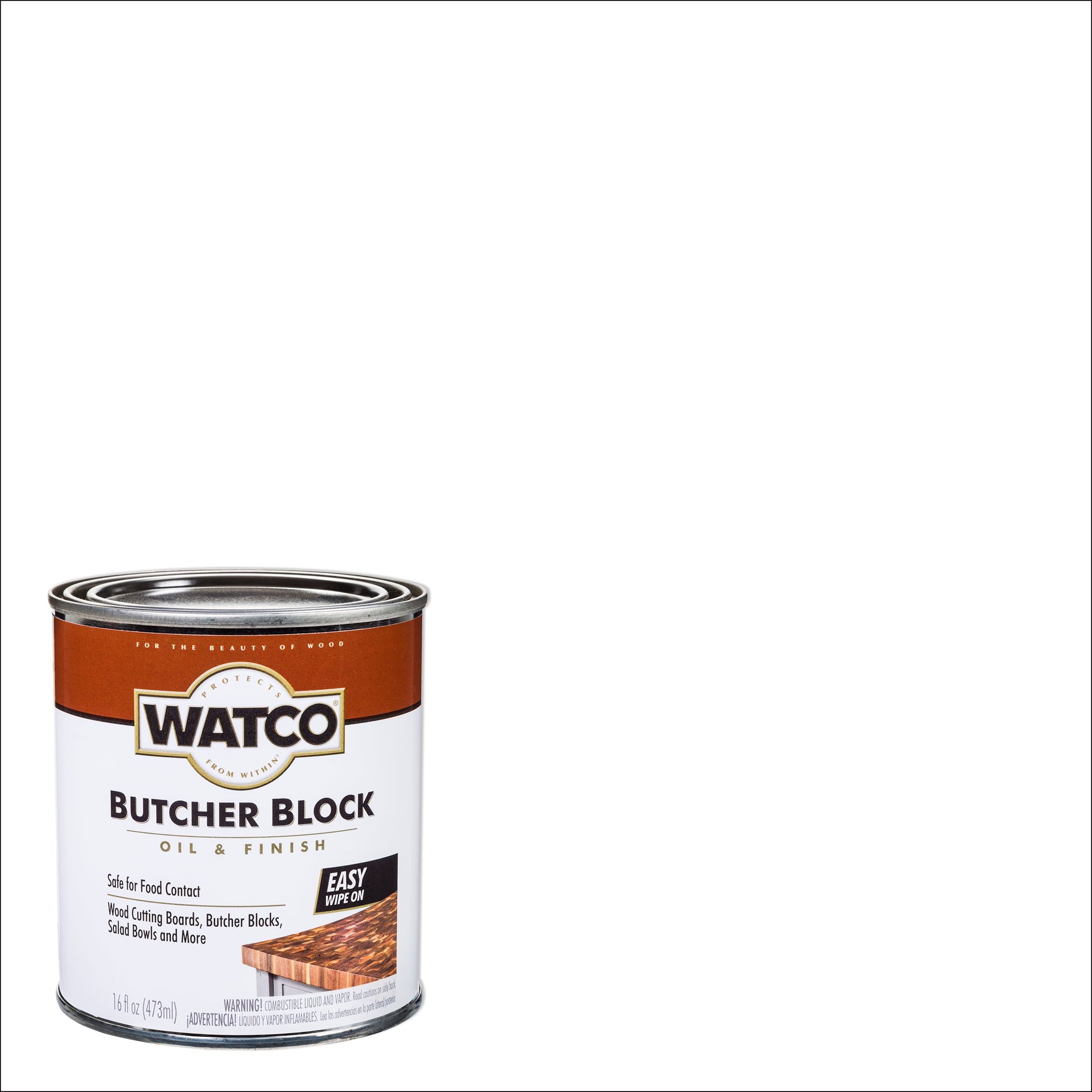 Clear, Watco Butcher Block Oil & Finish - 241758, Pint- 4 Pack