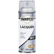 Clear, Watco Lacquer Wood Finish Satin Spray-302658, 11.25 oz