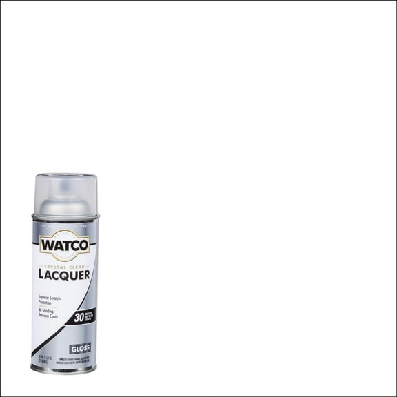 Clear, Watco Lacquer Semi-Gloss Wood Finish Spray-302657, 11.25 oz