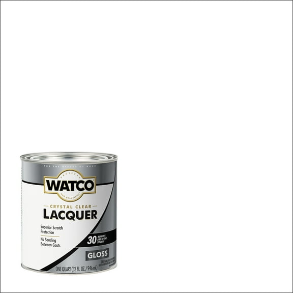2 Pack, Clear, Watco Lacquer ( 275 Voc) Gloss - 303309, Quart