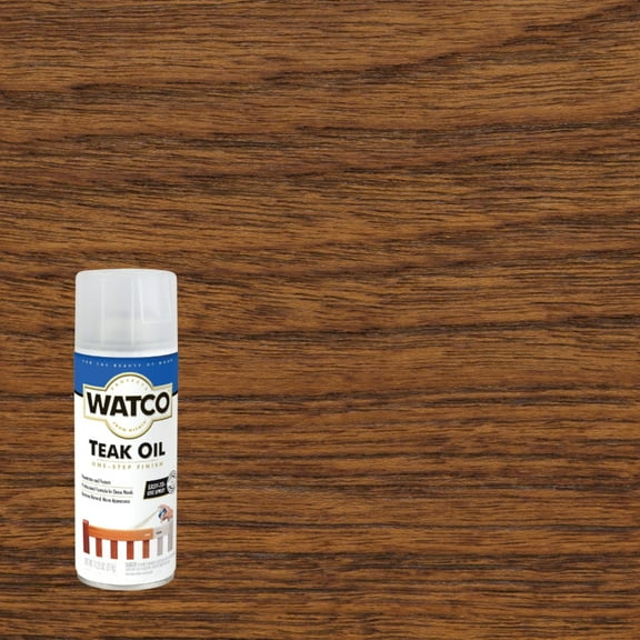 Clear, Watco Matte Teak Oil Spray-391271, 11.25 oz