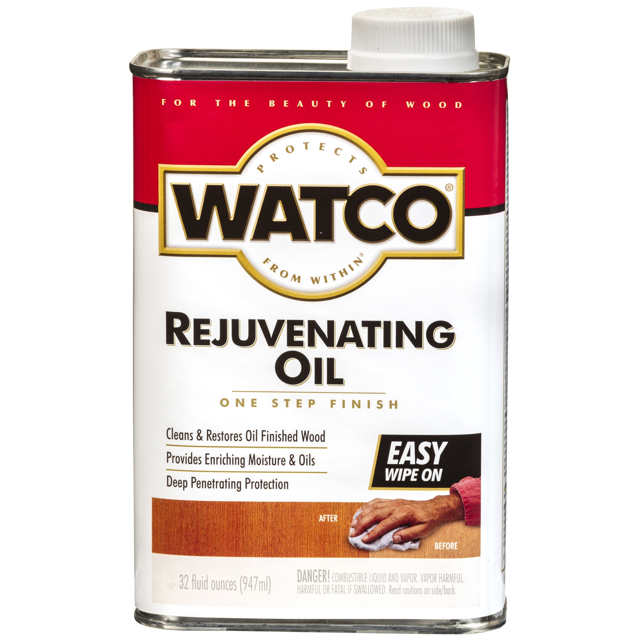 6 Pack, Clear, Watco Rejuvenating Oil - 66041, Quart