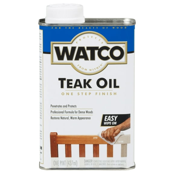 6 Pack, Clear, Watco Teak Oil Finish - 206347, Pint