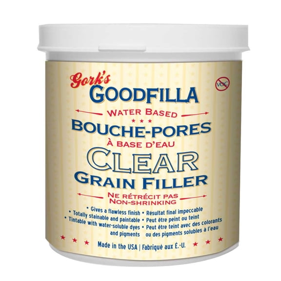 Clear Water-Based Grain & Pore Filler Size: PINT