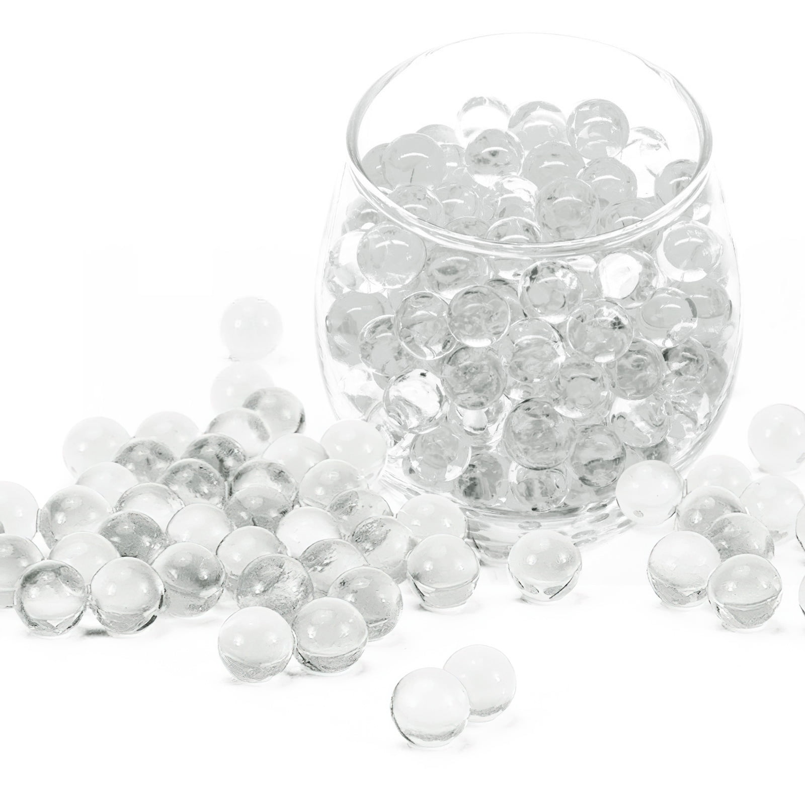 Clear Water Beads 100,000Pcs Clear Water Gel Jelly Balls Vase Filler  Beads,Vase Fillers for Floating Pearls, Floating Candle Making, Wedding