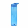 thumbnail image 1 of Clear Water Bottle With Straw, 700ml Large Capacity Water Bottle, 4 Colors Available Plastic Water Bottle with Built-in Straw, Sports Bottles with Straw, Reusable Plastic Drink Bottles for Gym, 1 of 3