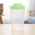thumbnail image 1 of Clear Water Pitcher, 2L Large Capacity Plastic Beverage Jug with Lid, Iced Tea Lemonade Milk Dispenser, Cold Drink Container for Home Kitchen Party, 1 of 6