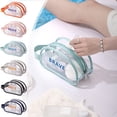 thumbnail image 1 of Clear Waterproof Beach Bag | Dry and Wet Separation Organizer | Durable PVC | 21 x 12 x 10 cm | Lightweight | Multiple Colors | Travel Pool Swim Gym Tote | 1 Piece, 1 of 6