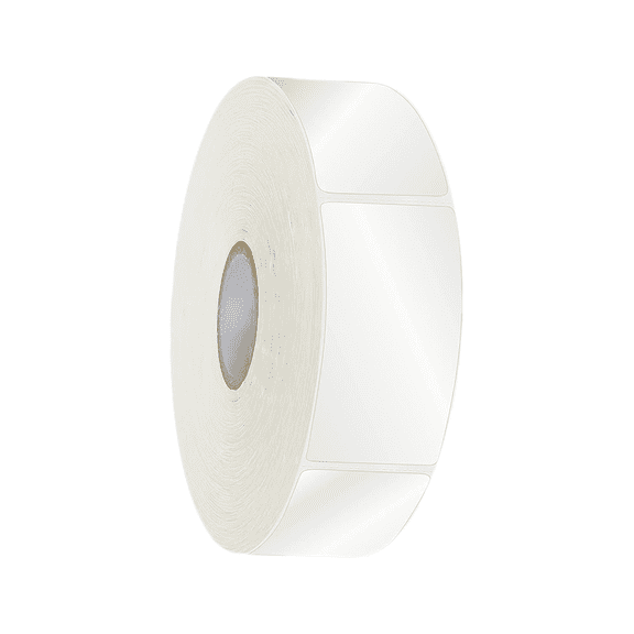 Clear Waterproof Label Protector Stickers, 500 PCS Wafer Seal Tape Roll with Perforation Line, Self-Adhesive Barcode Cover for Package Envelope Mail, Shipping Address Number Shield, Clear