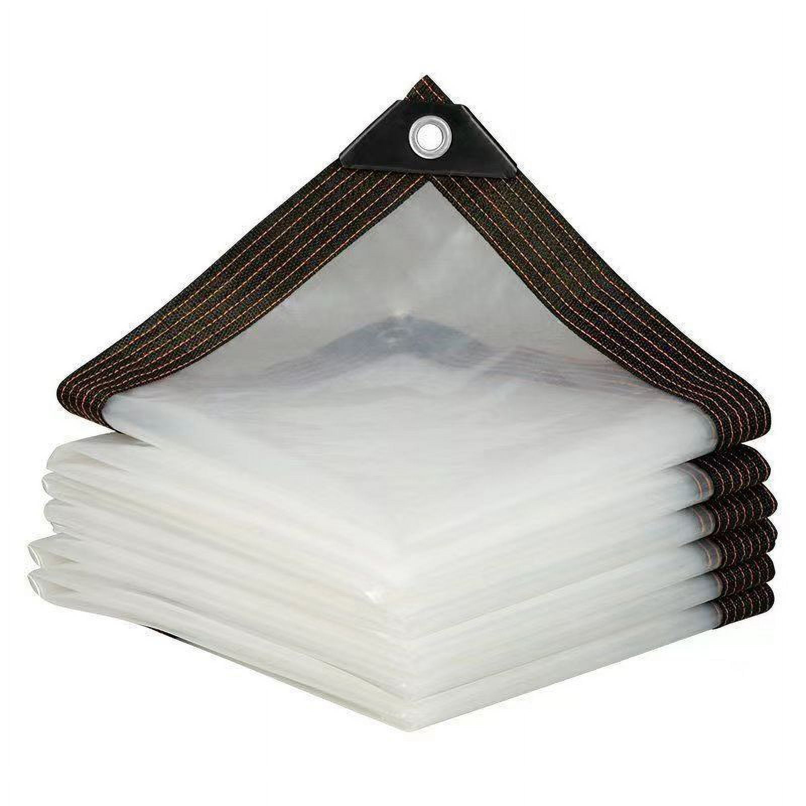 Clear Waterproof Tarps, Heavy Duty Outdoor Garden Rainproof Cover