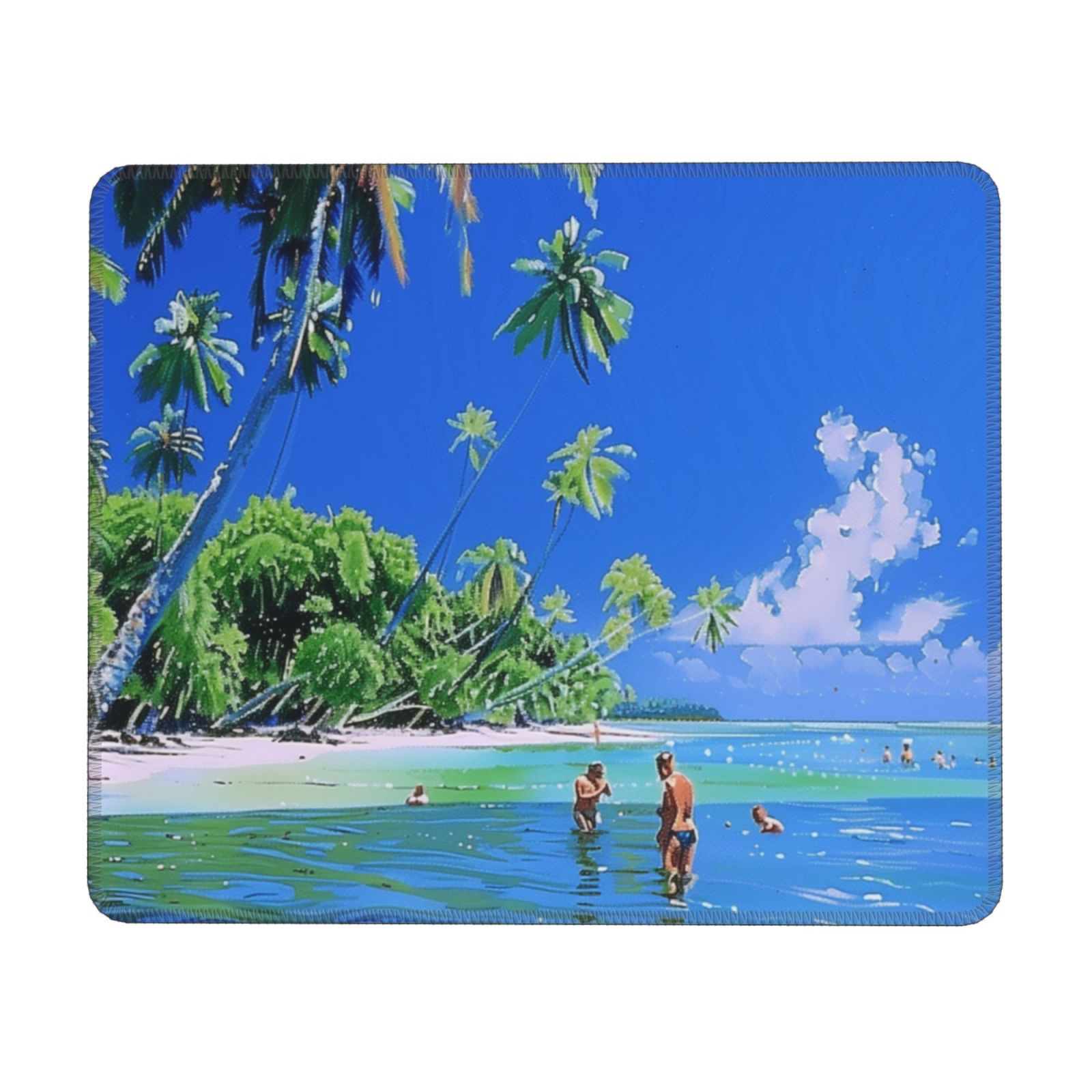  Clear Waters and Trees pad, washable office laptop square cloth mouse