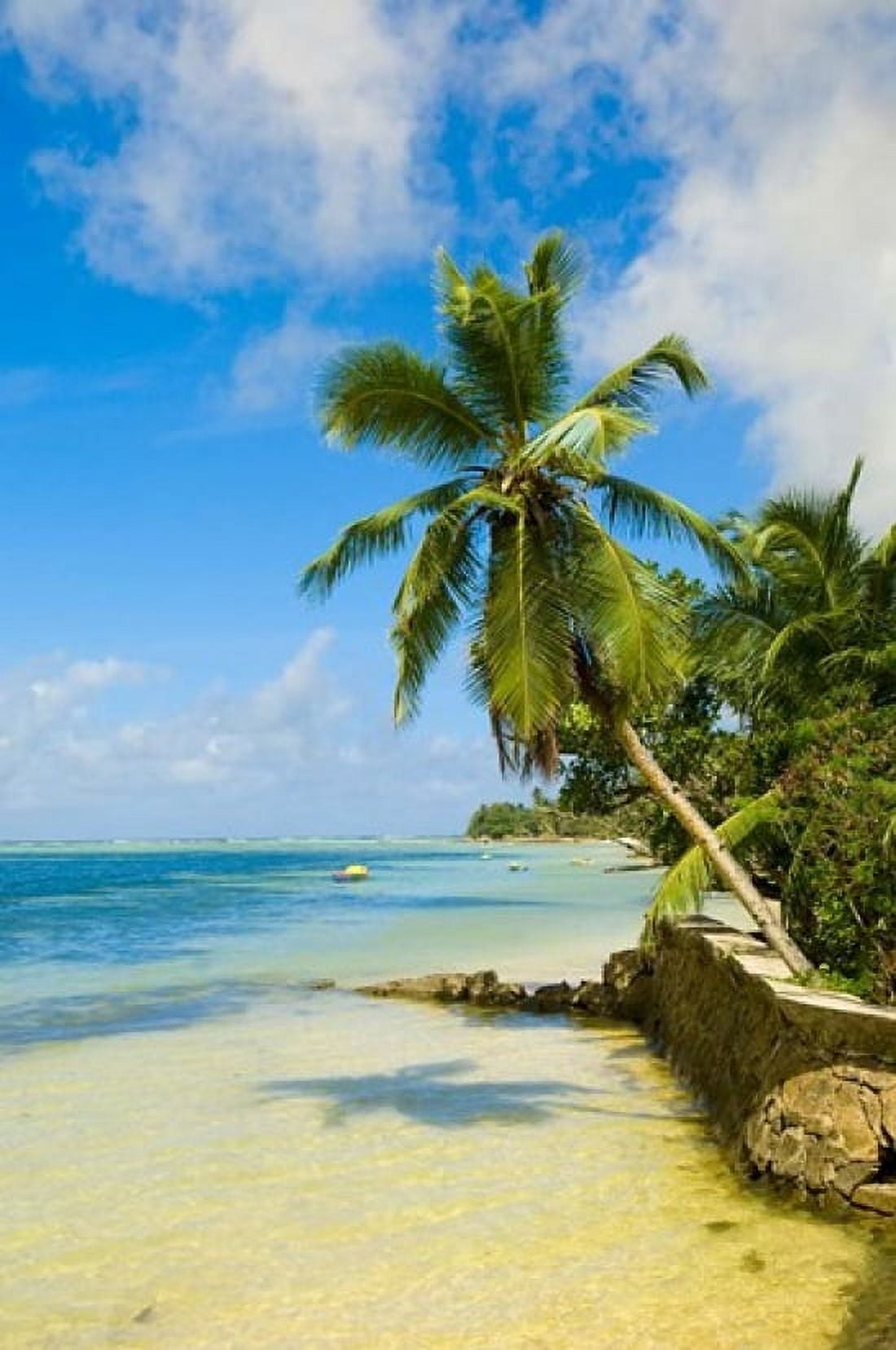 Clear Waters on Mahe Island Seychelles Africa Canvas Art - Alison Wright DanitaDelimont (23 x 34)