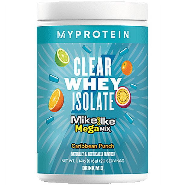 Clear Whey Isolate Mike and Ike Mega Mix - Caribbean Sour (1.14 Lbs. / 20  Servings) 