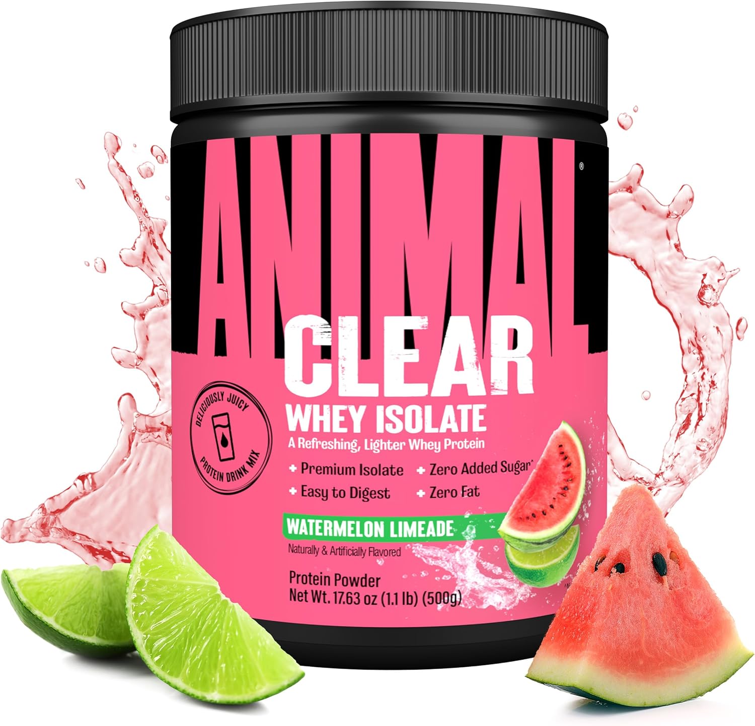 Clear Whey Isolate Protein Powder Easy to Digest and Mix, 5g BCAA