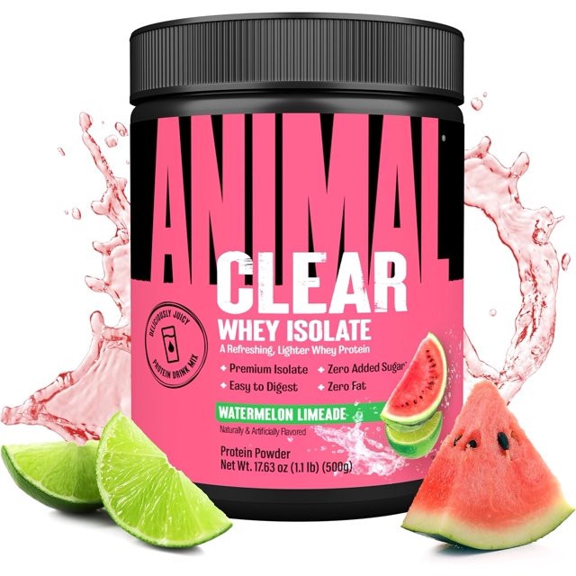 Clear Whey Isolate Protein Powder Easy to Digest and Mix, 5g BCAA