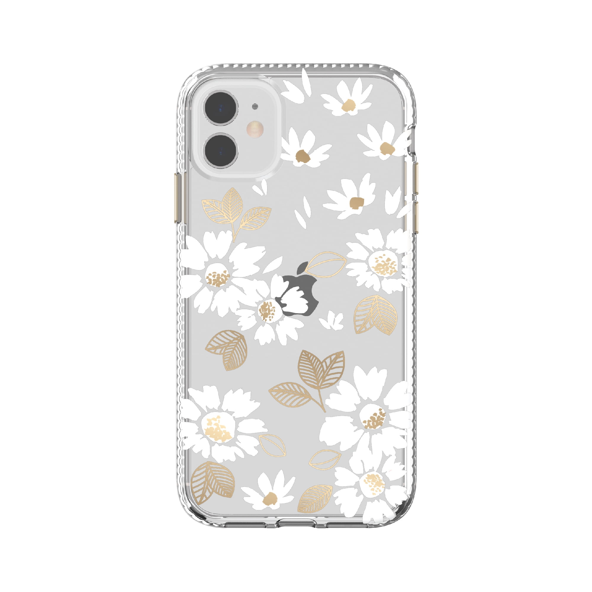 Square Clear Flower Leaf Phone Case For iPhone 11 12 13 Pro Max XR