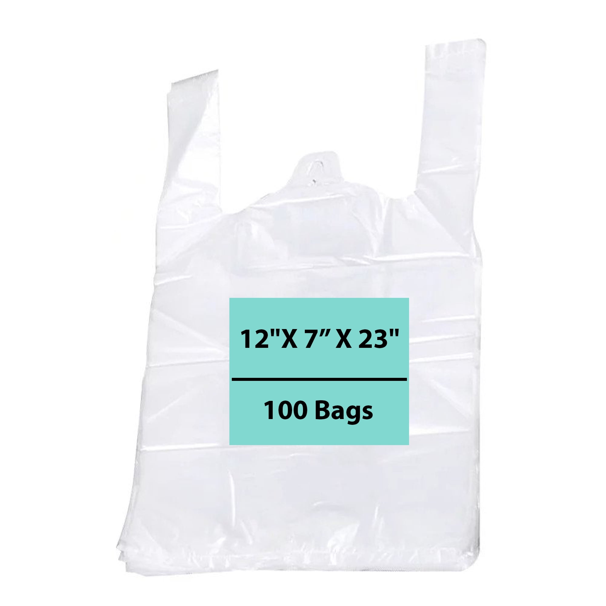 8 x 5 x 10 Clear Frosted Plastic Shopping Bags (Case of 250) | GuardianPKG
