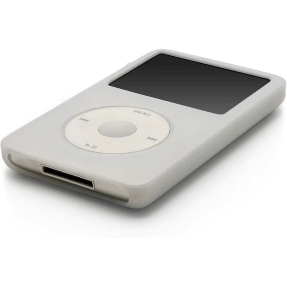 Clear White Silicon Case for Apple iPod Classic 5th / 6th / 7th Thin