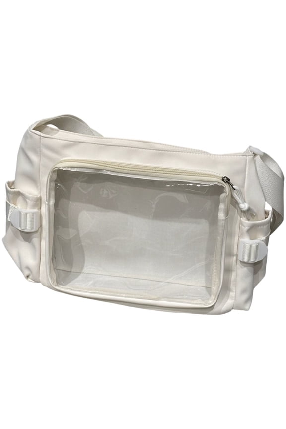 Clear Window Crossbody Bag, Postcard Display Shoulder Purse, 9.25x4.53inch