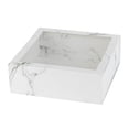 thumbnail image 1 of Clear Window Gift Boxes Square White 6" X 6" X 2" 12 Pack, 1 of 5