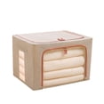 thumbnail image 1 of Clear Window Handles Closet Organization Clothes Storage Baskets Foldable Containers Bedroom 66L, 1 of 5